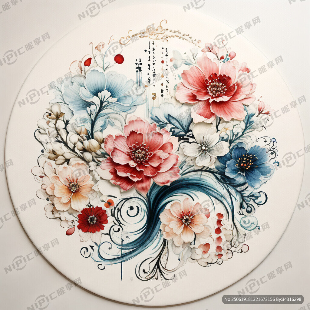 中國(guó)風(fēng)復(fù)古刺繡
