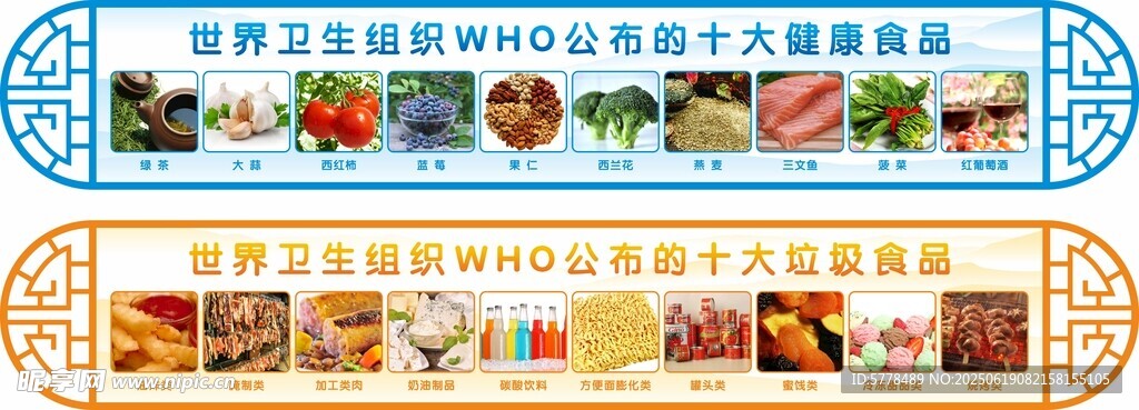 十大健康食品十大垃圾食品