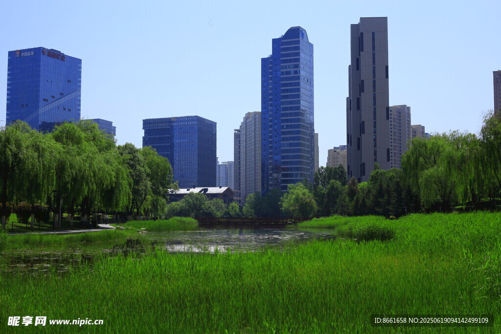 城市綠地與高樓景觀