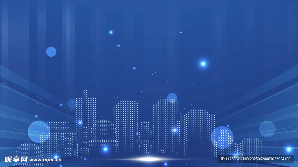 科技感城市背景圖
