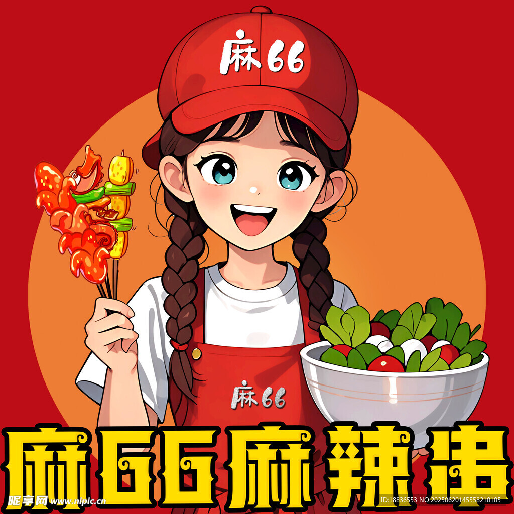 麻辣串Logo 串串頭像