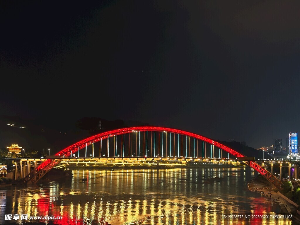 宜賓夜景橋