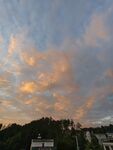 夕陽下的絢爛云彩