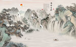 山水背景