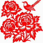 剪紙花鳥圖案