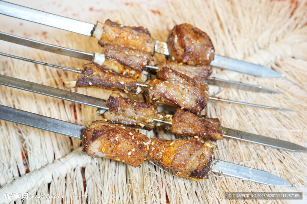 美味烤肉串特寫(xiě)