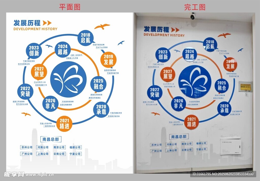 豎版企業(yè)文化墻