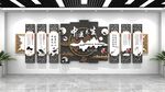 古典風(fēng)格墻面裝飾畫中醫(yī)文化墻