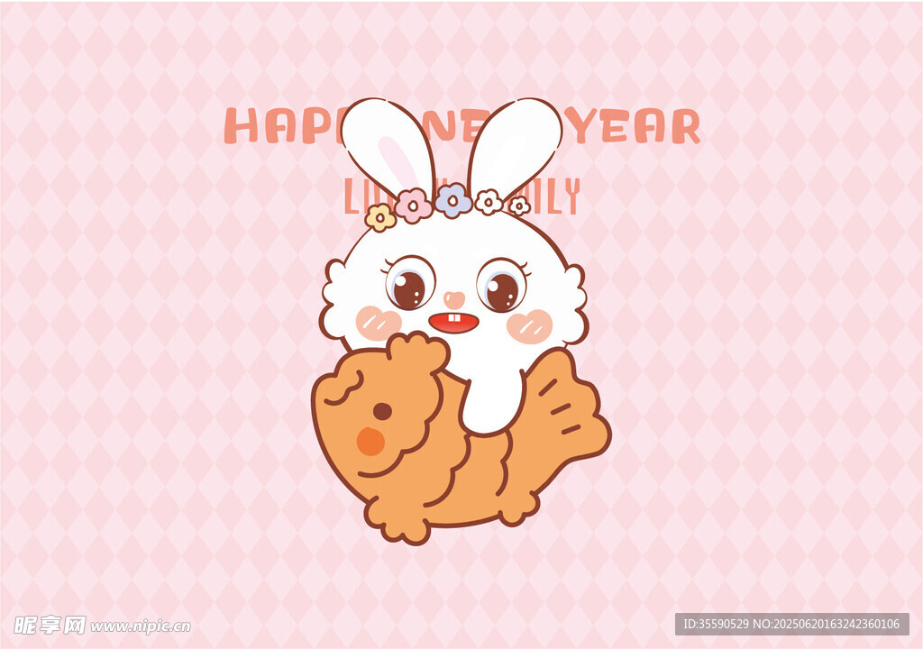 可愛小兔賀新年