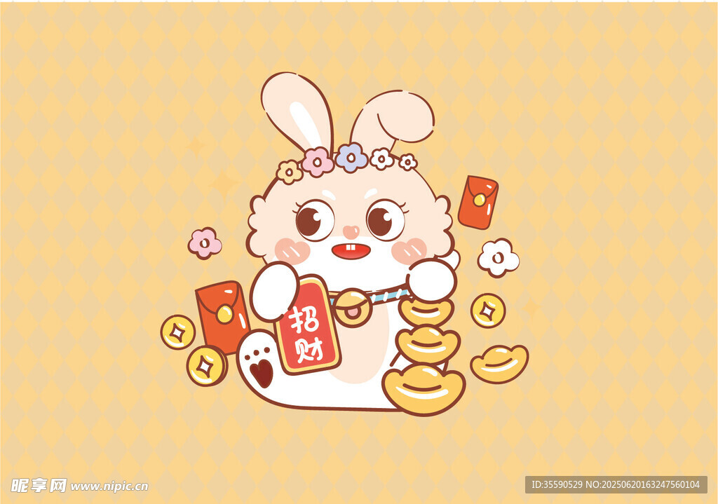 萌兔賀歲喜迎新春
