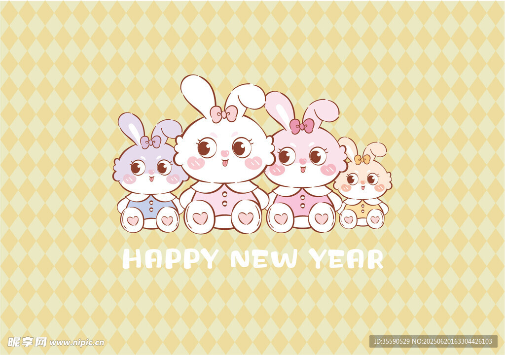 可愛兔子賀新年