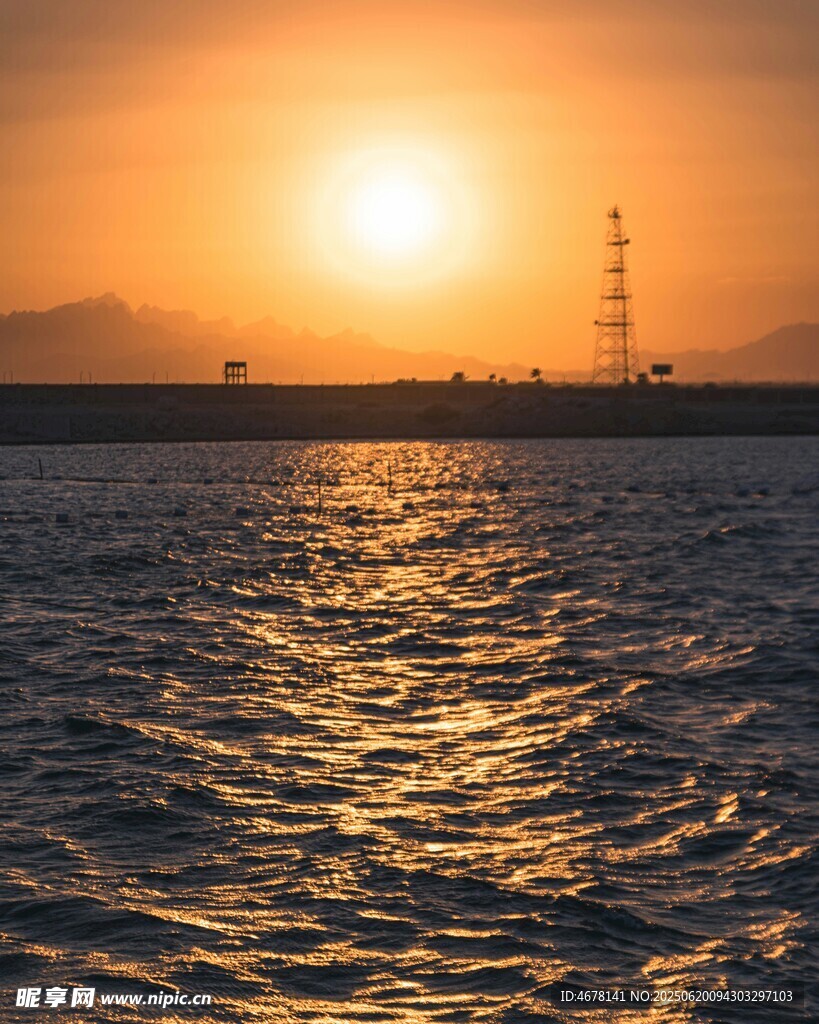 海上落日美景