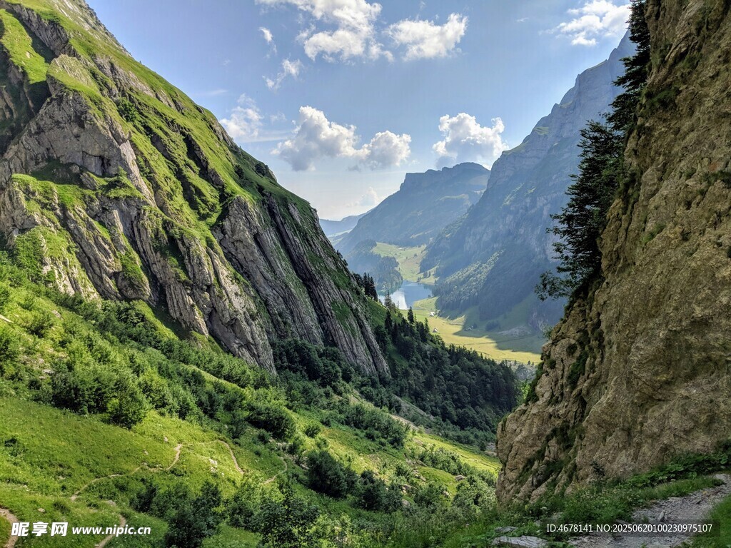 山間綠野美景