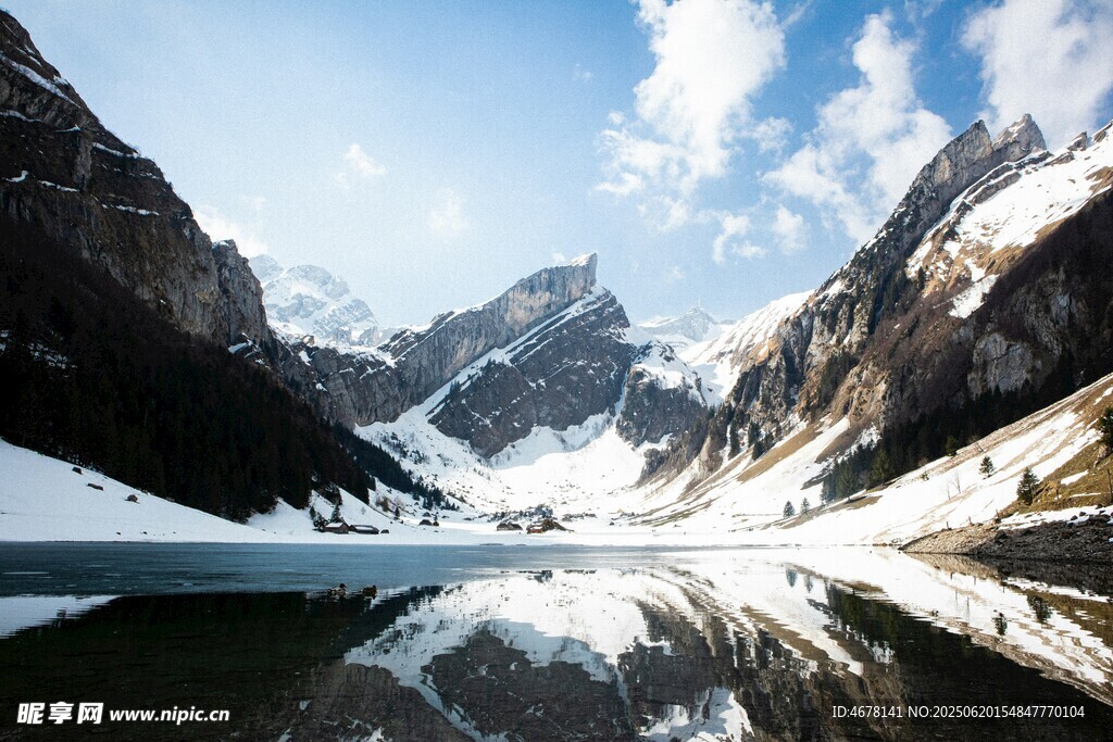 雪山湖泊美景