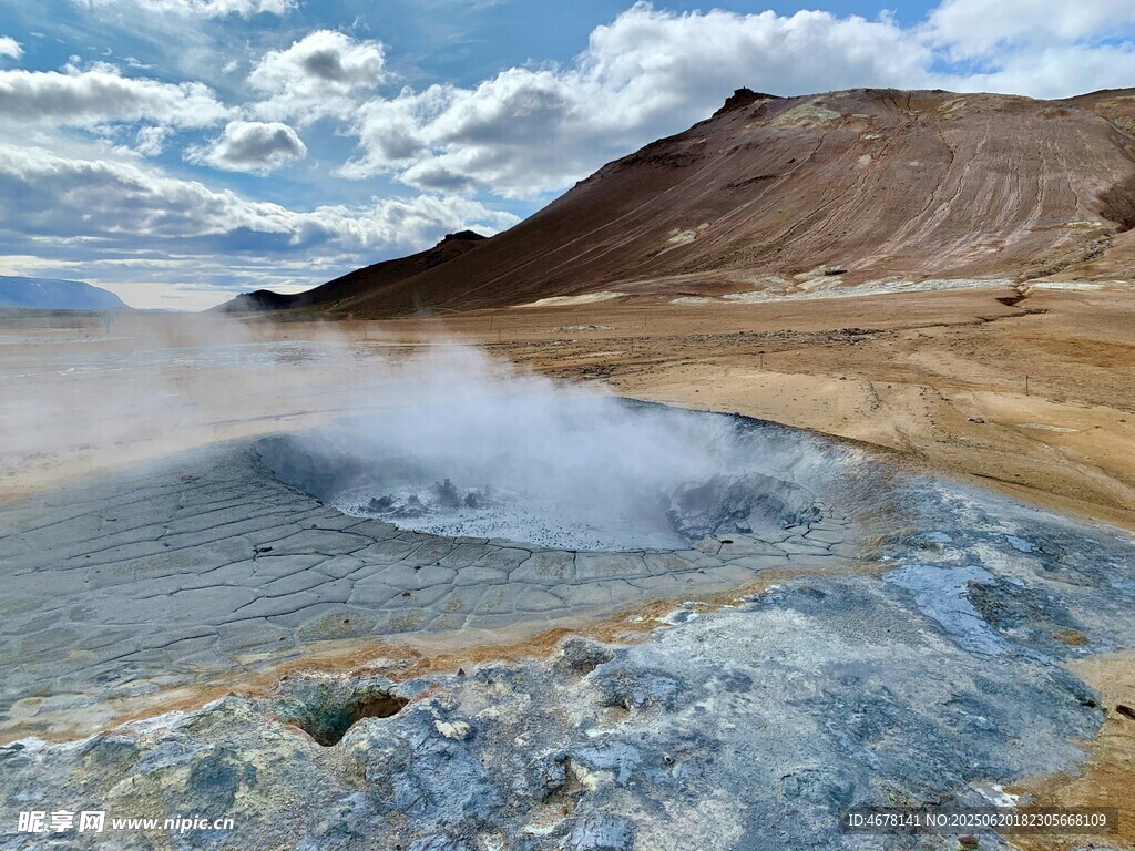 荒涼大地中的神秘地熱景觀