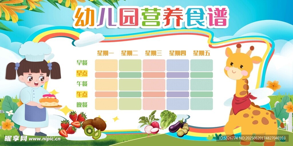 幼兒園食譜