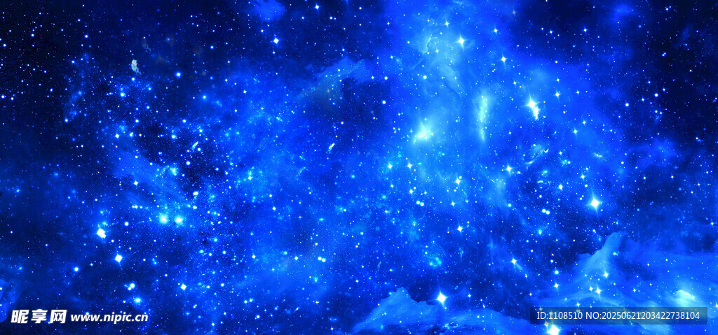 藍色星空唯美星空
