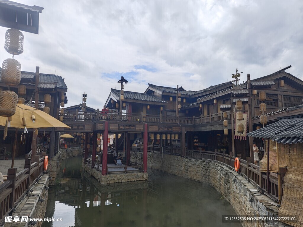 古色古香的水鄉建筑景觀
