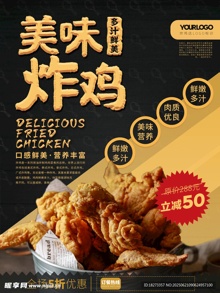 炸雞海報
