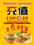 漢堡充值優惠活動海報