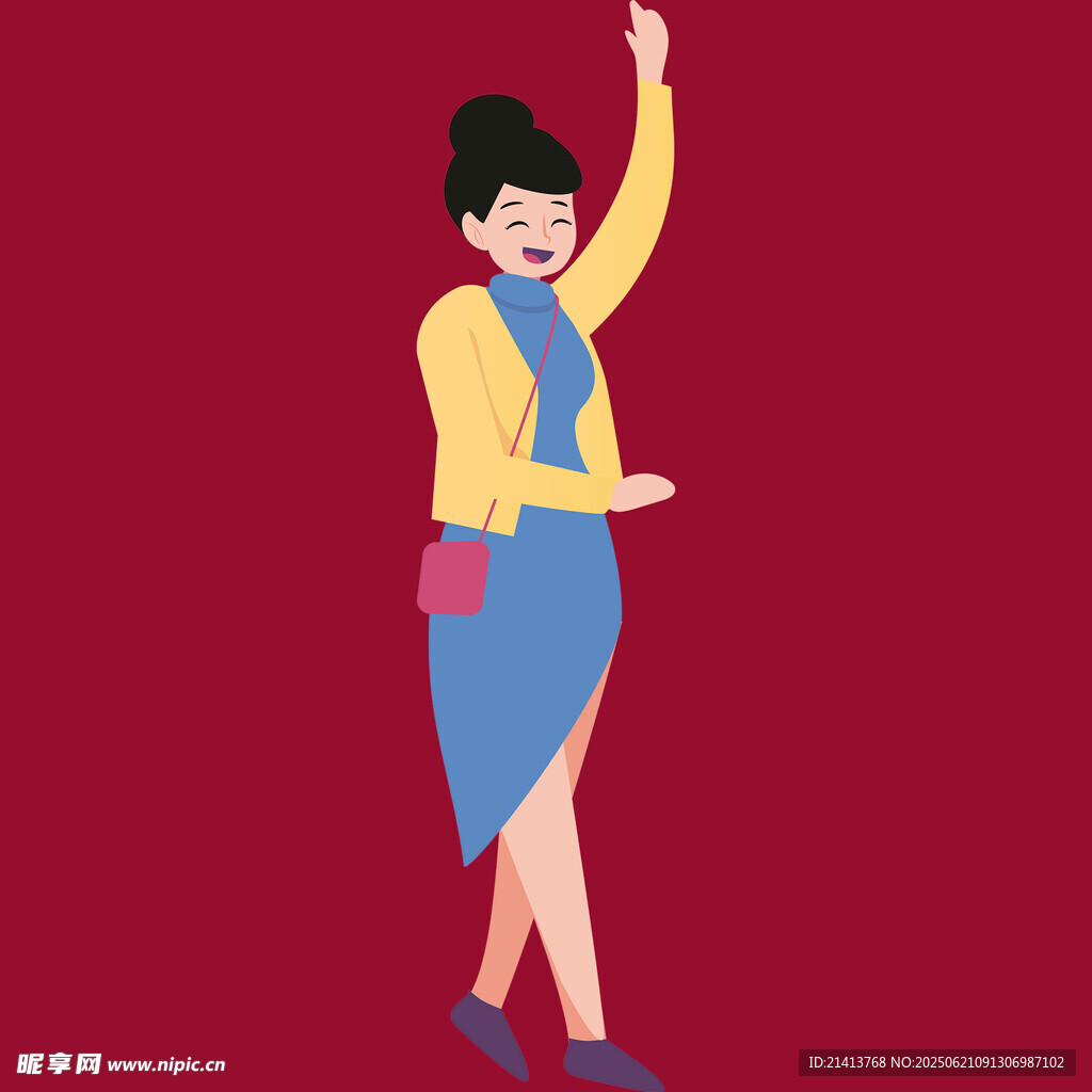 紅衣女子優雅舞蹈姿態