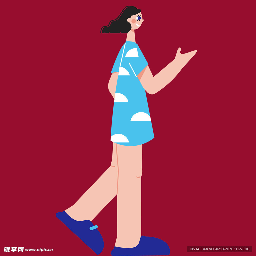 行走的時(shí)尚女孩