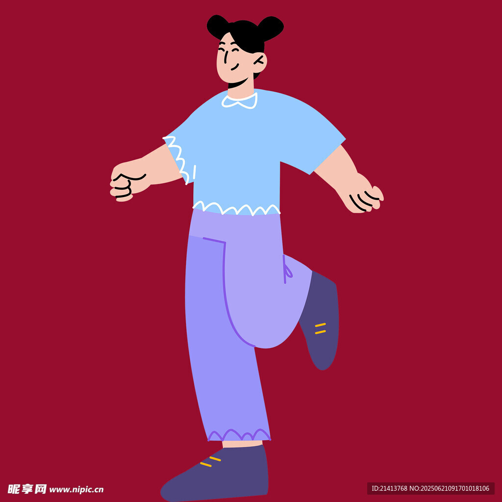 跳躍的活力青年