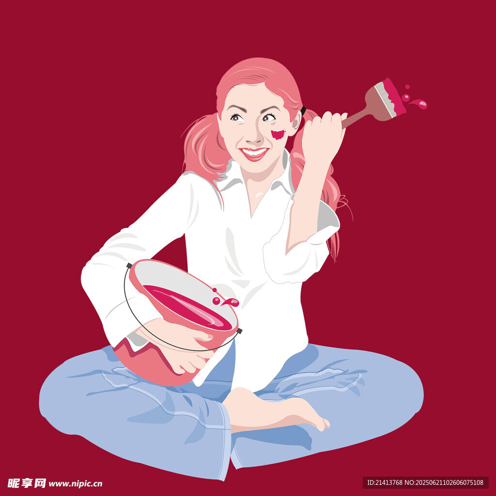 女子愜意享受美酒與音樂