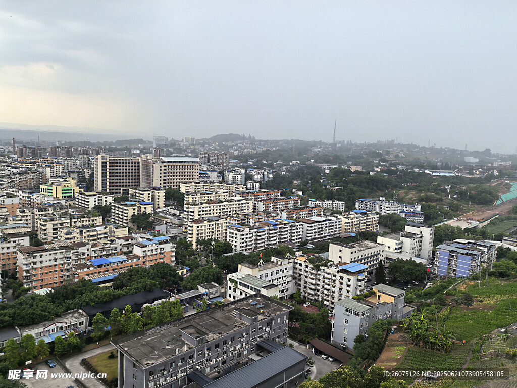 城市俯瞰景觀圖