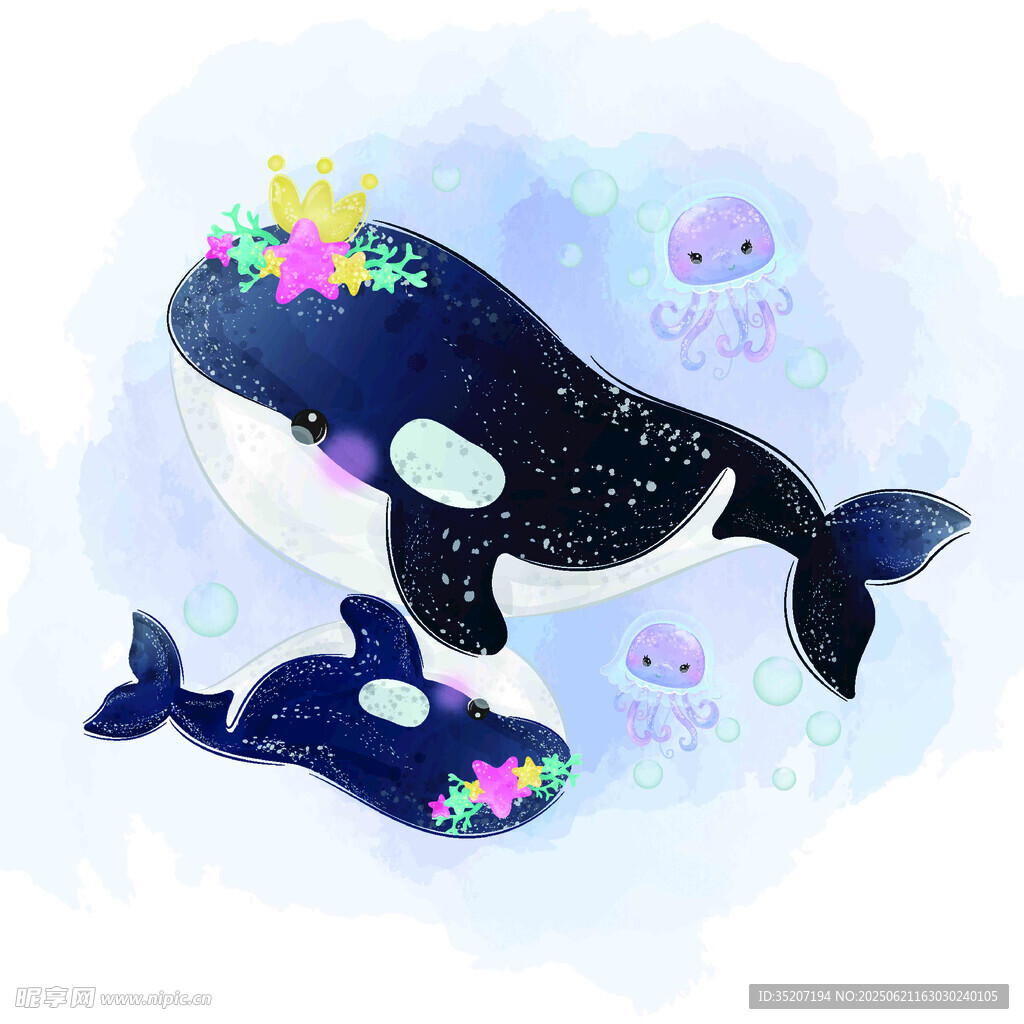 夢幻鯨魚與海洋小生物