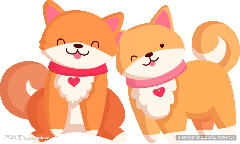 可愛(ài)雙犬