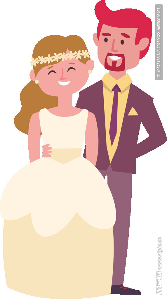 幸福的新婚夫婦