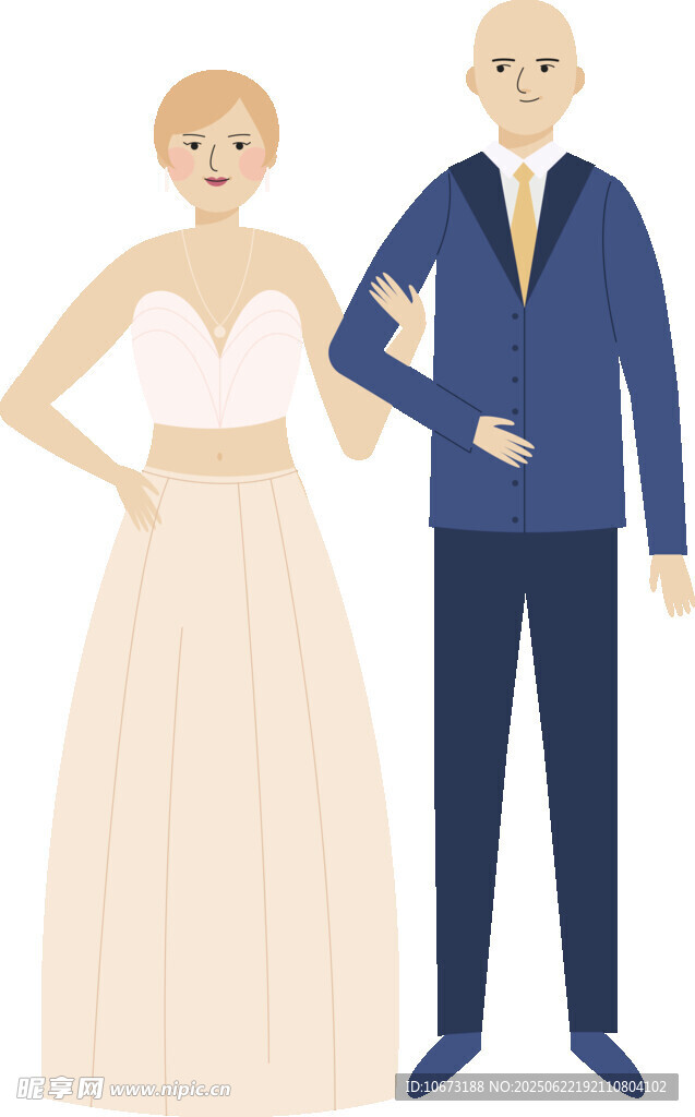 優(yōu)雅新婚夫婦形象