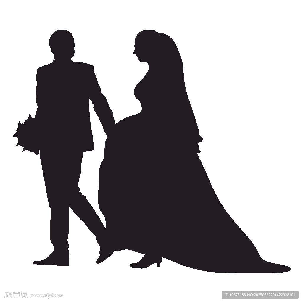 新婚夫婦剪影