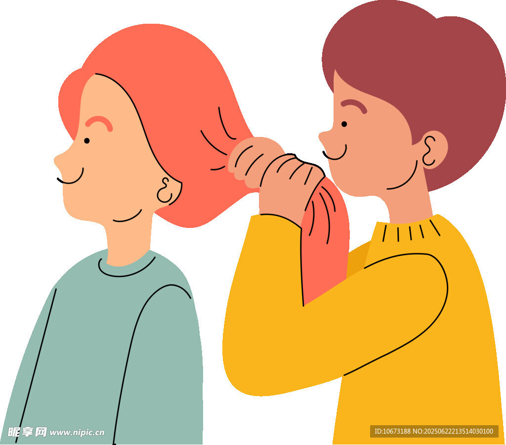 女孩為同伴編發(fā)溫馨瞬間