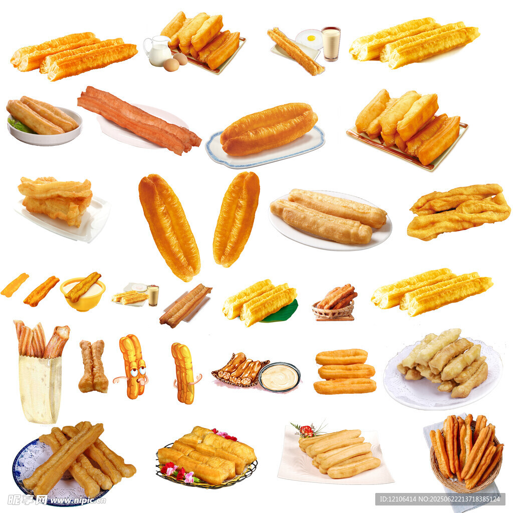 豆漿油條素材