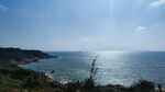 海邊美景 陽光照耀海岸線