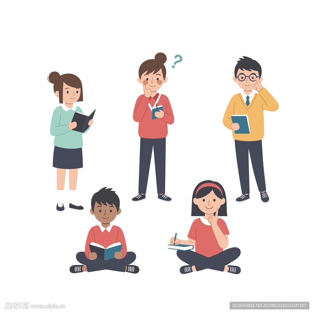 學生們的多樣閱讀姿態