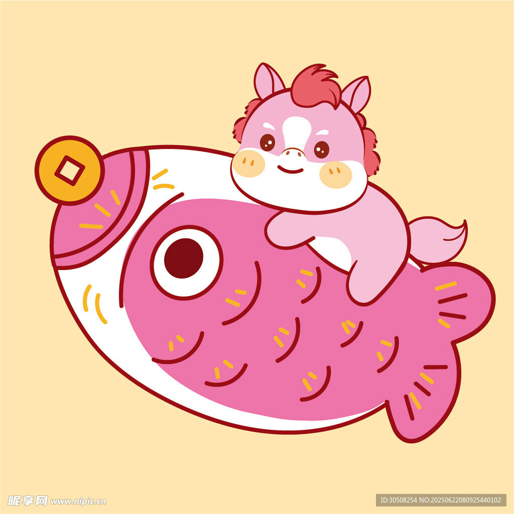 萌馬趴魚圖