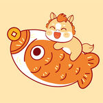 小馬趴魚上萌趣可愛