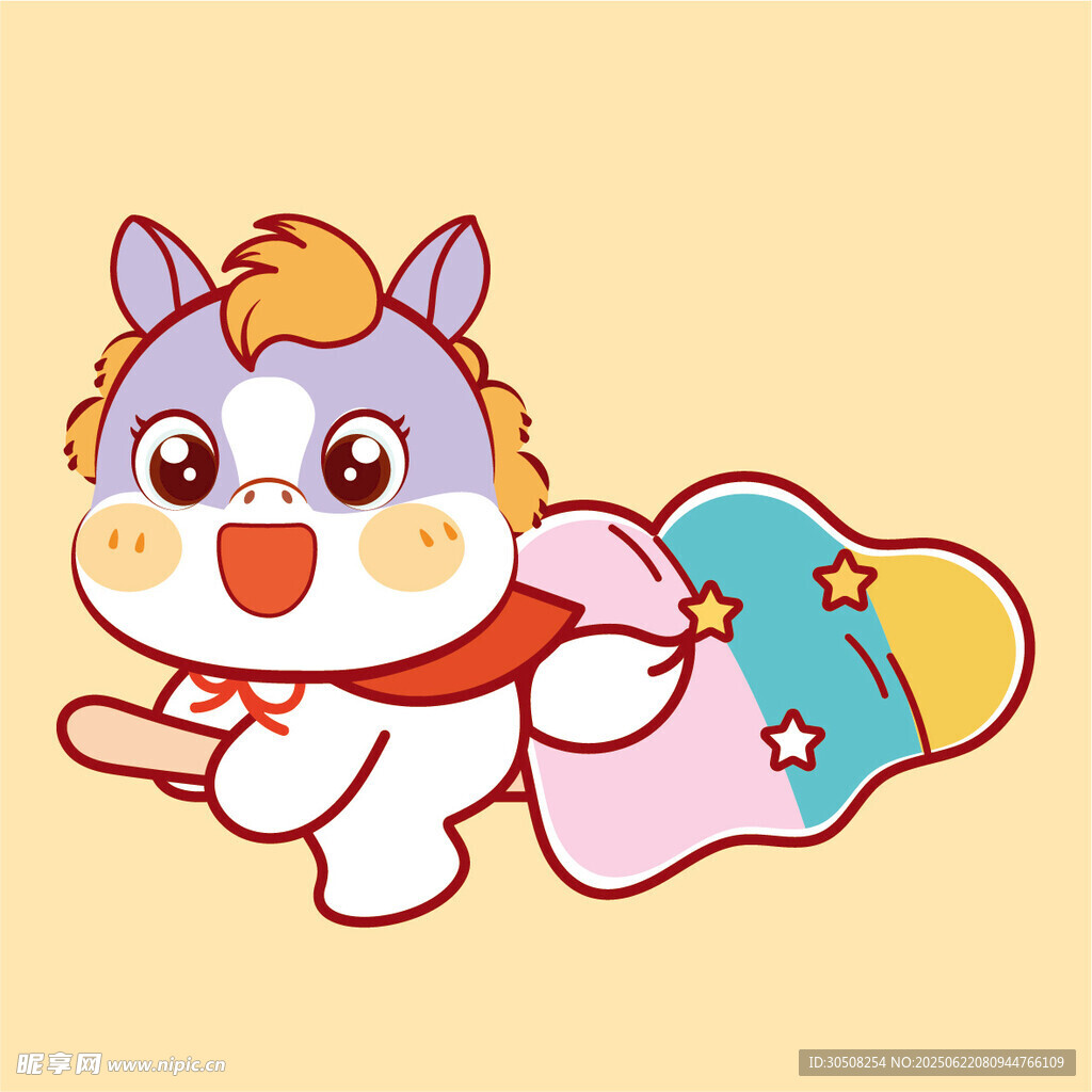飛天小馬形象設計插畫