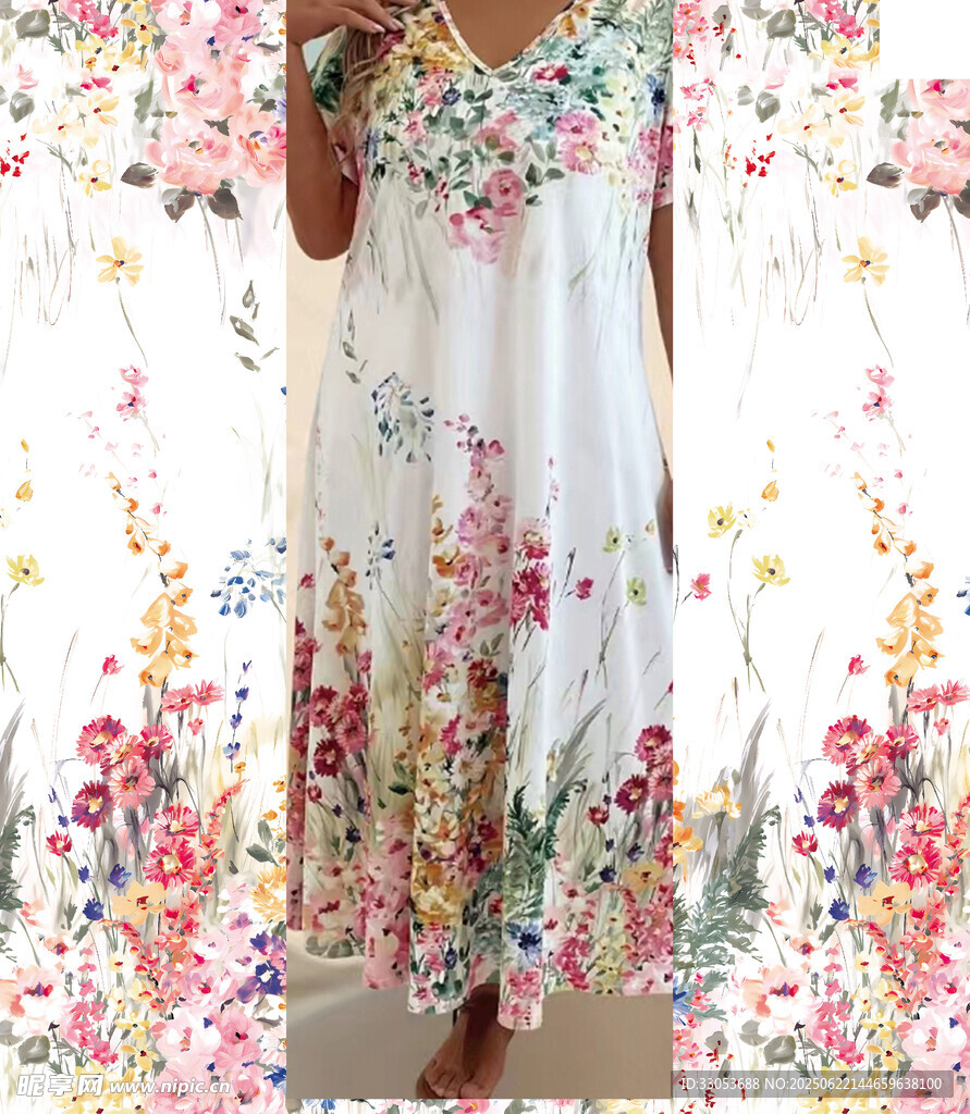 小花數碼印花