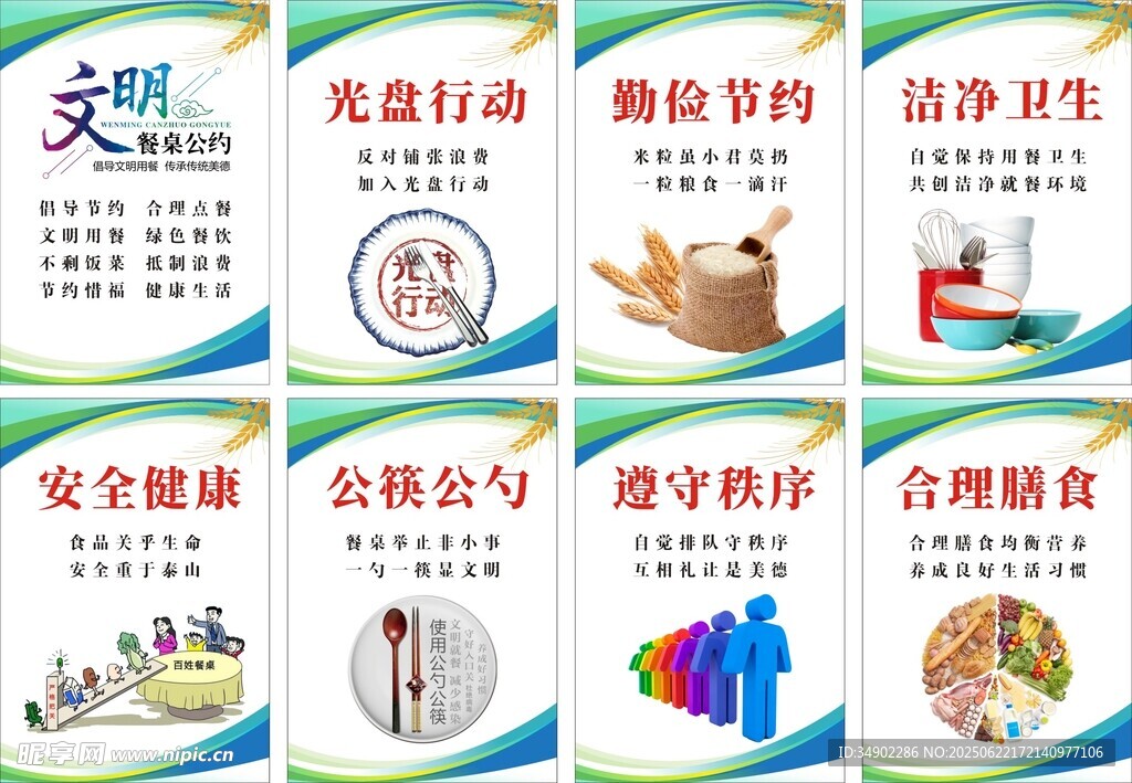 節約糧食海報