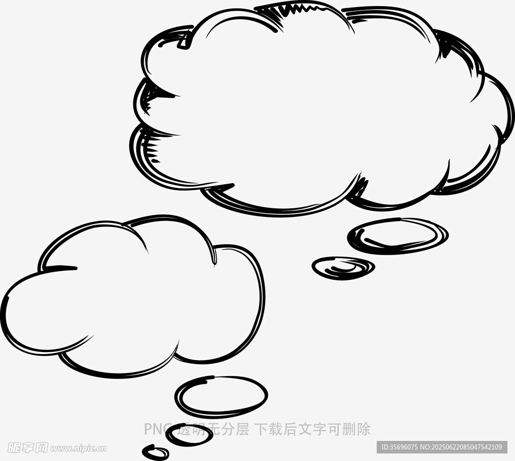 手繪風(fēng)格對(duì)話氣泡