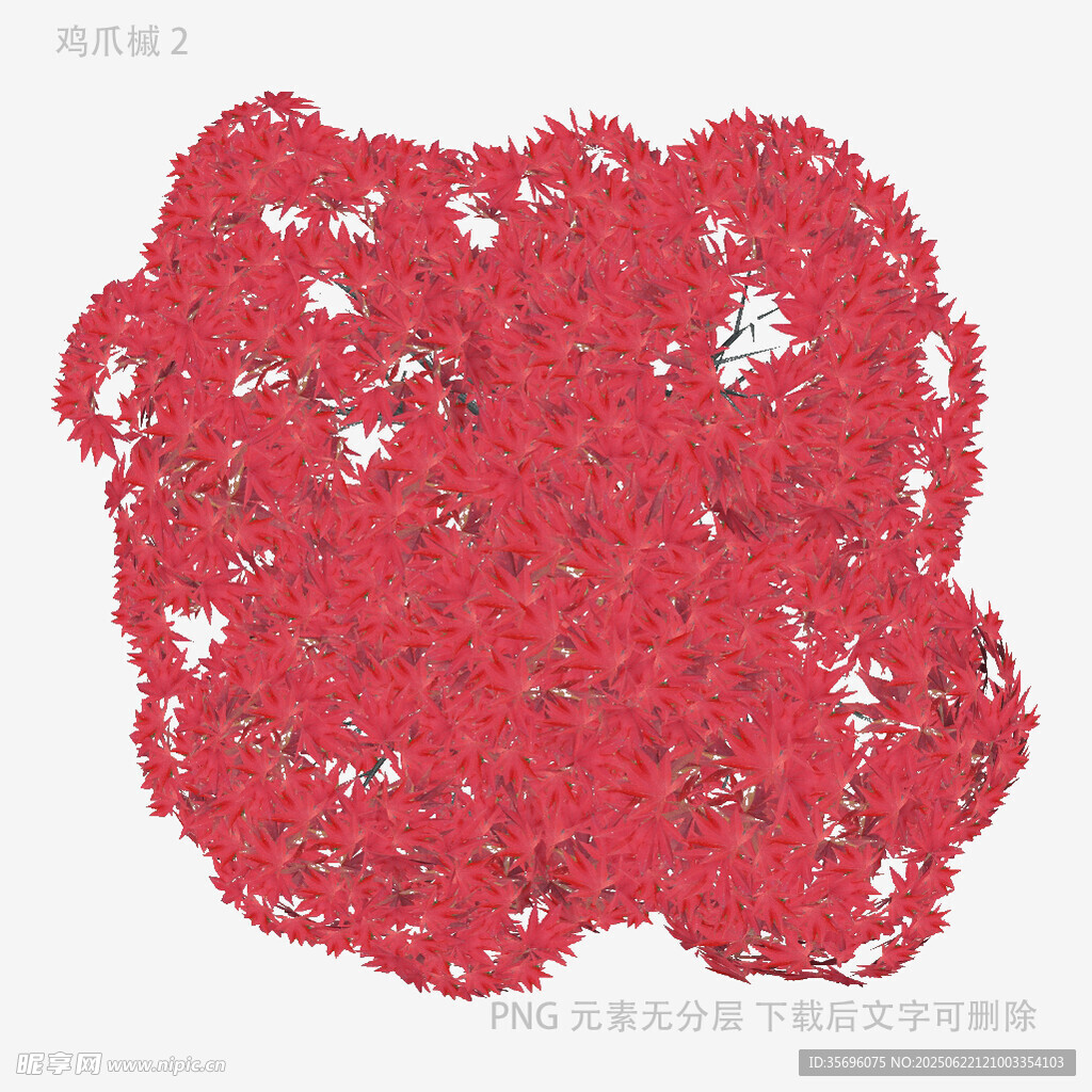 紅色繁花圖案
