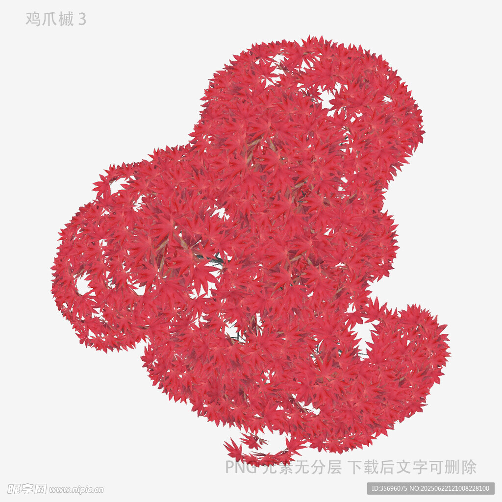 紅色抽象花朵圖案