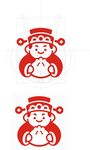 喜慶新年卡通財神形象