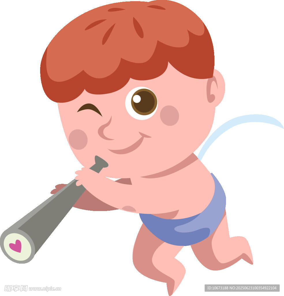 可愛(ài)寶寶手持望遠(yuǎn)鏡玩耍
