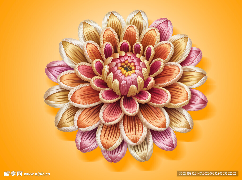刺繡花朵圖案