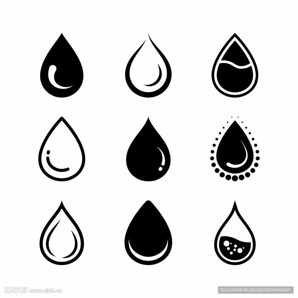 水滴矢量